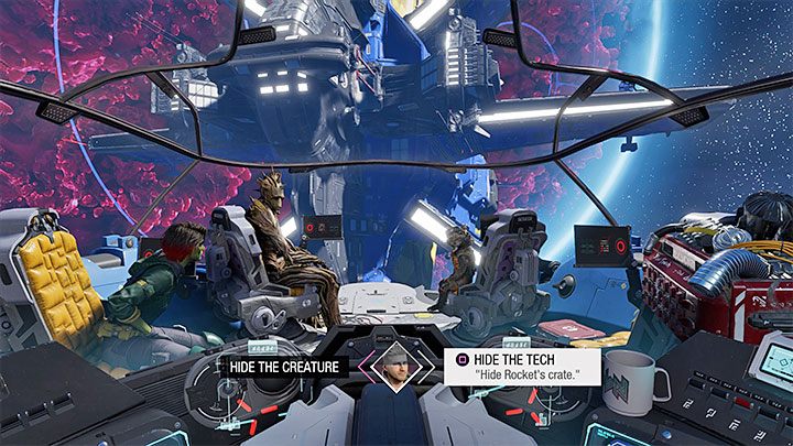 The initial conversation with Drax is not important and your dialogue options will not affect it - Guardians of the Galaxy: Chapter 10 - walkthrough, solution - Walkthrough - Guardians of the Galaxy Guide