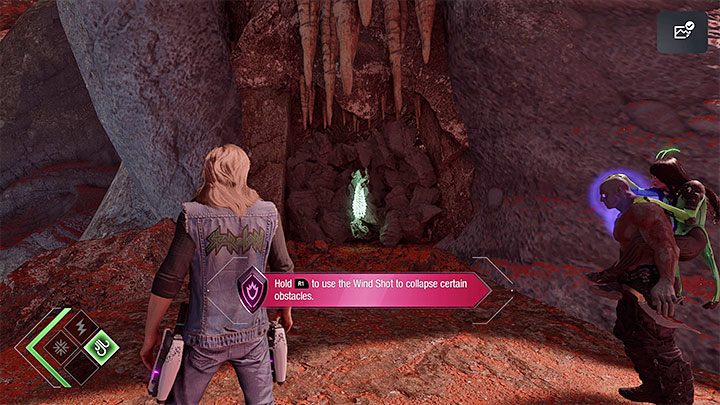 You've unlocked Wind Shot - you can activate it by pressing the right d-pad button - Guardians of the Galaxy: Chapter 10 - walkthrough, solution - Walkthrough - Guardians of the Galaxy Guide