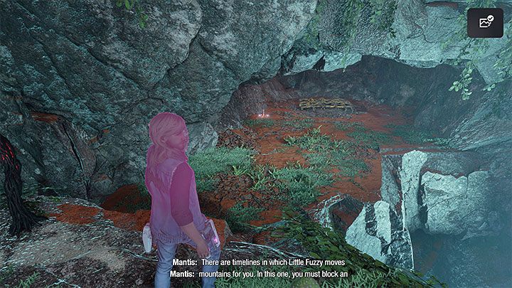 Go back down and use the Wind Shot on the left plant - if you've destroyed all the parasites successfully, the plant will rotate - Guardians of the Galaxy: Chapter 10 - walkthrough, solution - Walkthrough - Guardians of the Galaxy Guide