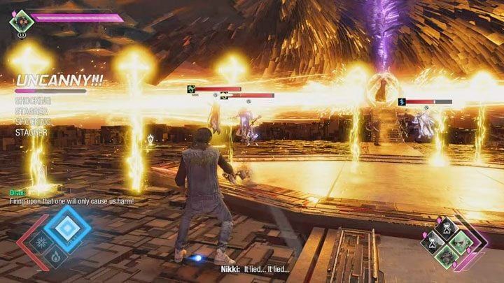 Always keep moving and don't let the Unifiers get too close in fear of their dangerous melee attacks - Guardians of the Galaxy: Chapter 15 - walkthrough, solution - Walkthrough - Guardians of the Galaxy Guide