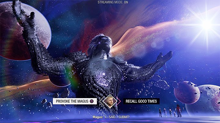 You have the last third choice to make - Guardians of the Galaxy: Chapter 16 - walkthrough, solution - Walkthrough - Guardians of the Galaxy Guide