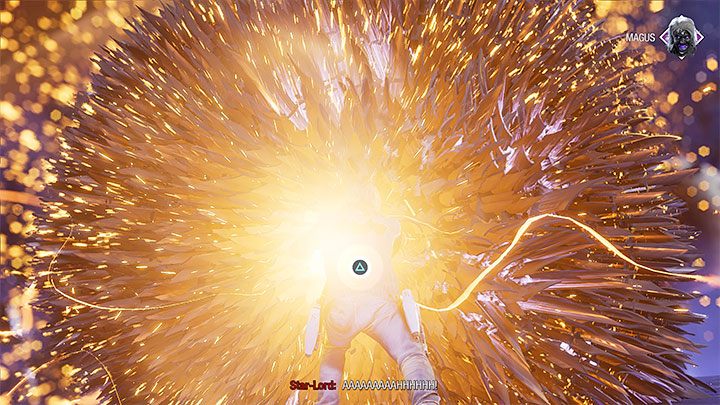 In addition, you need to mash triangle/Y to wrestle with the Magus - Guardians of the Galaxy: Chapter 16 - walkthrough, solution - Walkthrough - Guardians of the Galaxy Guide