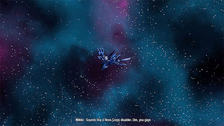 The interesting thing is that in the final cut-scene, the Nova Corps device installed onboard Milano will be activated - Guardians of the Galaxy: Chapter 16 - walkthrough, solution - Walkthrough - Guardians of the Galaxy Guide