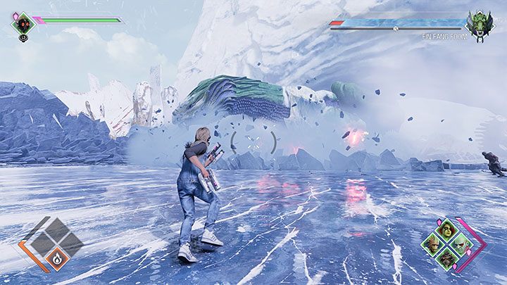 2) Massive attack with the whole body - If you're attacking the boss from a long distance, you shouldn't worry about it - Guardians of the Galaxy: Fin Fang Foom - how to defeat? - Bosses - Guardians of the Galaxy Guide