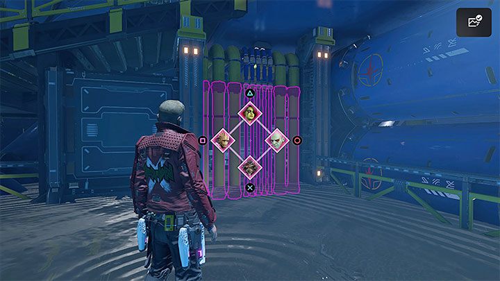 There are two things you can do here - Guardians of the Galaxy: Chapter 7 - all secrets/collectibles, list - Secrets and Finds - Guardians of the Galaxy Guide