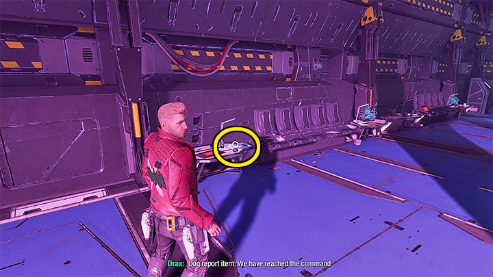 This secret can also be found on the captain's bridge - Guardians of the Galaxy: Chapter 7 - all secrets/collectibles, list - Secrets and Finds - Guardians of the Galaxy Guide