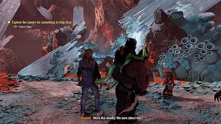 You can find the secret when you start exploring Lamentis, specifically soon after the meeting with Mantis - Guardians of the Galaxy: Chapter 10 - All secrets/collectibles, list - Secrets and Finds - Guardians of the Galaxy Guide