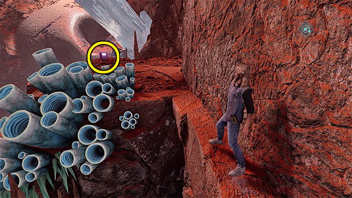 Move further and stand on the platform from picture 1 - Guardians of the Galaxy: Chapter 10 - All secrets/collectibles, list - Secrets and Finds - Guardians of the Galaxy Guide