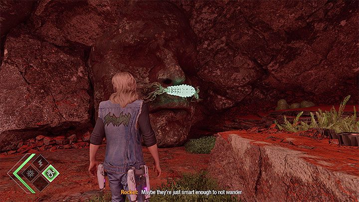 You can search for this collectible after completing 2 fights with the big Ogrode monsters - Guardians of the Galaxy: Chapter 10 - All secrets/collectibles, list - Secrets and Finds - Guardians of the Galaxy Guide