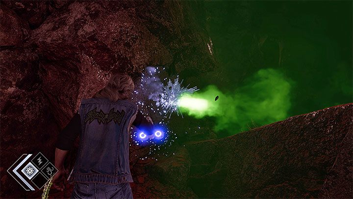 Using the wind power will expose the parasitic organism from picture 1, which you need to shoot with blasters - Guardians of the Galaxy: Chapter 10 - All secrets/collectibles, list - Secrets and Finds - Guardians of the Galaxy Guide