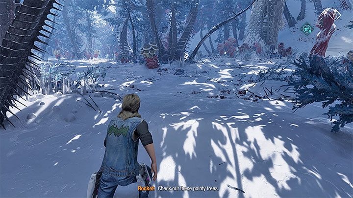 This is one of the three secrets obtainable after reaching the large area with spores you'll enter after spotting the first Wendigo in the distance - Guardians of the Galaxy: Chapter 13 - all secrets/collectibles, list - Secrets and Finds - Guardians of the Galaxy Guide