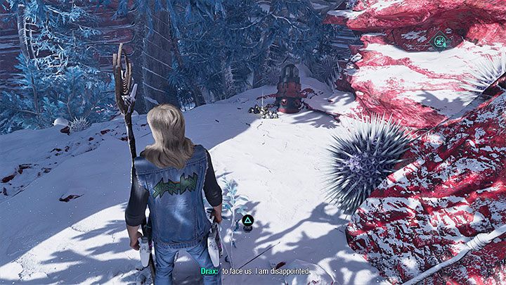 Examine the place where the exploration of the spores area begins - Guardians of the Galaxy: Chapter 13 - all secrets/collectibles, list - Secrets and Finds - Guardians of the Galaxy Guide