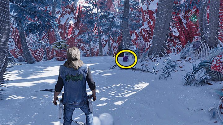 This is another secret that awaits in the same place, but to find it you must go a bit further into the spores area - Guardians of the Galaxy: Chapter 13 - all secrets/collectibles, list - Secrets and Finds - Guardians of the Galaxy Guide