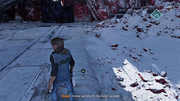 The platform will rise, letting you reach an elevated area near to where to battle took place - Guardians of the Galaxy: Chapter 13 - all secrets/collectibles, list - Secrets and Finds - Guardians of the Galaxy Guide