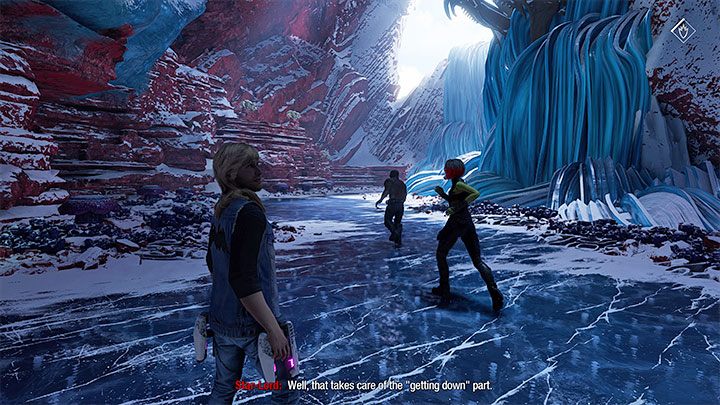 You can find this outfit after finishing the part involving sliding on ice - Guardians of the Galaxy: Chapter 13 - all secrets/collectibles, list - Secrets and Finds - Guardians of the Galaxy Guide