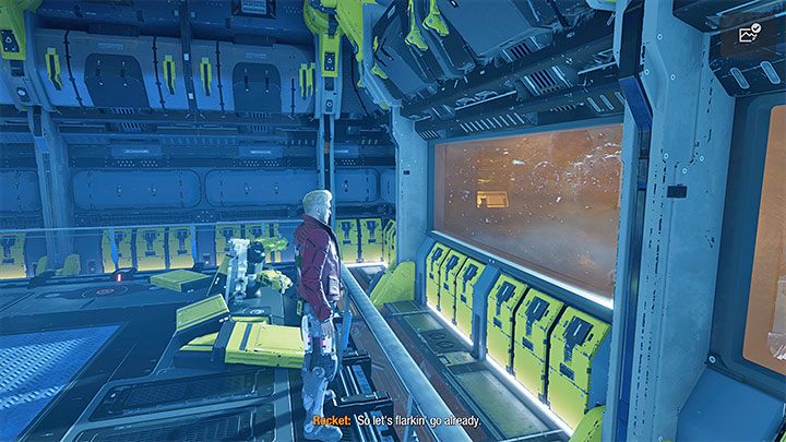 The cell with the prisoner will appear several times in the background during the rest of the chapter - Guardians of the Galaxy: Important choices - Chapter 5 - Important choices - Guardians of the Galaxy Guide