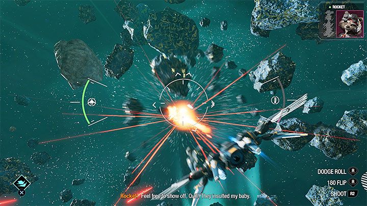 In the first part of the fight in space, you have to deal with a group of regular ships controlled by the boss's subordinates - Guardians of the Galaxy: Captain Glory - how to defeat? - Bosses - Guardians of the Galaxy Guide