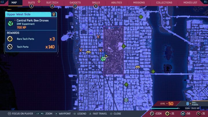 Spider Man 2: All EMF Experiments - plants puzzles | gamepressure.com