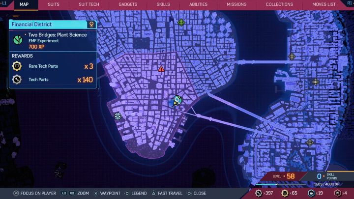 5 - Spider-Man 2: All EMF Experiments - plants puzzles - Secrets and Collectibles - Spider Man 2 Guide