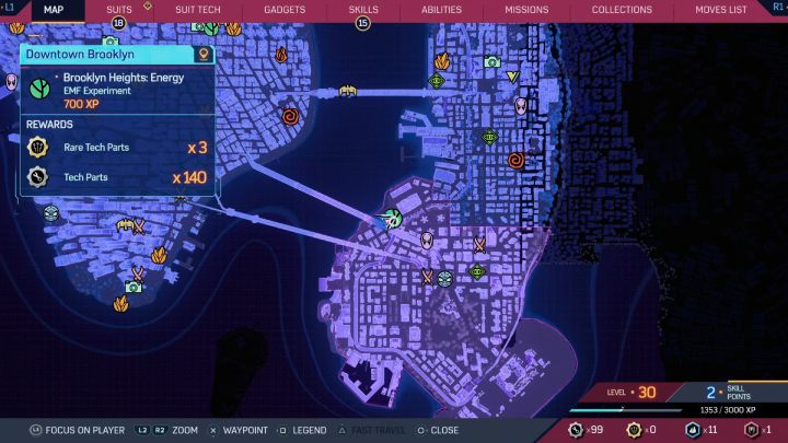 7 - Spider-Man 2: All EMF Experiments - plants puzzles - Secrets and Collectibles - Spider Man 2 Guide