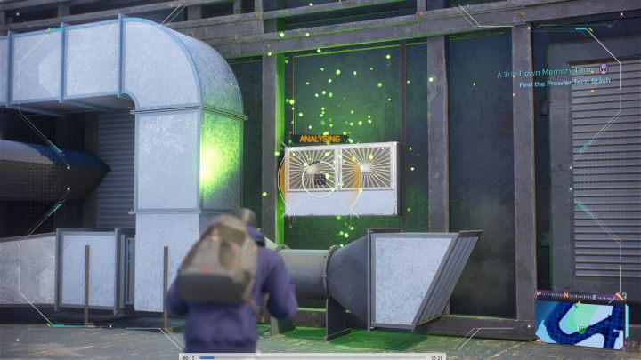 Scan the ventilation shaft - Spider-Man 2: All Prowler Stashes - locations - Secrets and Collectibles - Spider Man 2 Guide