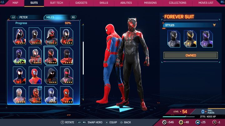 Spider Man 2: All suits | gamepressure.com