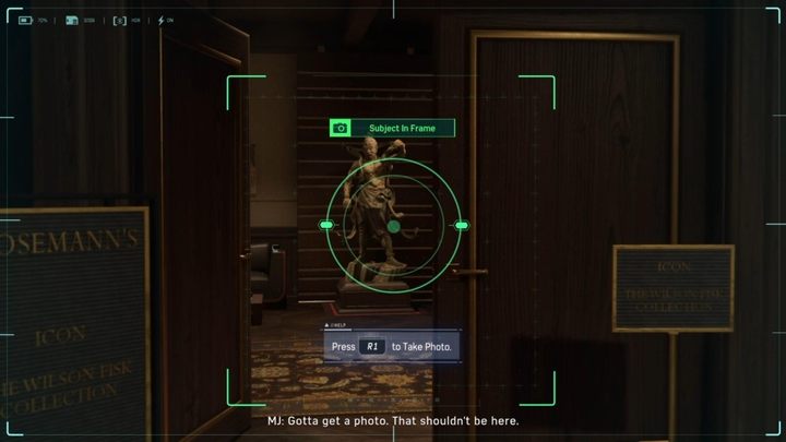 As Mary Jane Watson, follow Rose Rosemann, who is showing you around a museum - Marvels Spider-Man: Dont Touch The Art - walkthrough - Main missions - Spider-Man Game Guide