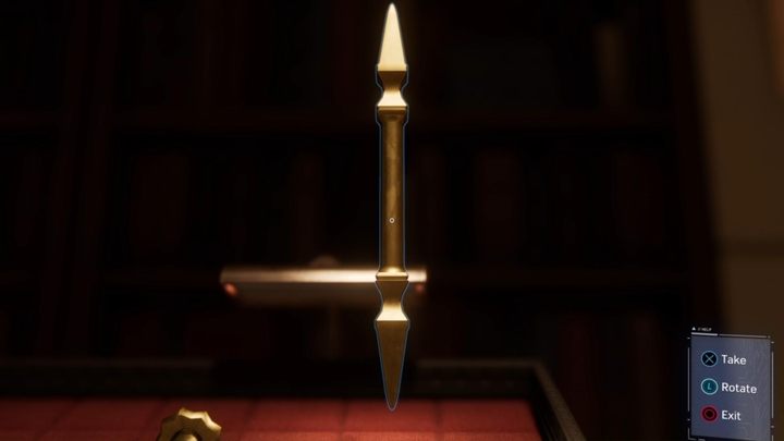 Now approach the exhibition on the right, pick up the object shown in the picture above and place it in the palm of the statue - Marvels Spider-Man: Dont Touch The Art - walkthrough - Main missions - Spider-Man Game Guide