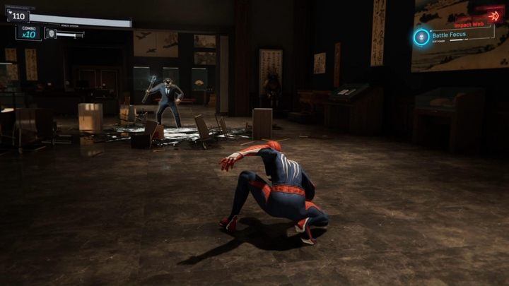 You will come across a new type of enemy - Demons, who wield an explosive weapon - Marvels Spider-Man: Dont Touch The Art - walkthrough - Main missions - Spider-Man Game Guide