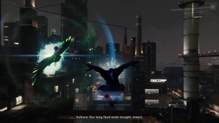 When you hurt Electro, Vulture will appear - Marvels Spider-Man: Picking Up the Trail - walkthrough - Main missions - Spider-Man Game Guide