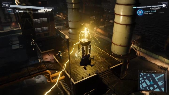 The enemys fighting tactics are the same as before - the only problem is that you have to avoid many blows at once - Marvels Spider-Man: Picking Up the Trail - walkthrough - Main missions - Spider-Man Game Guide