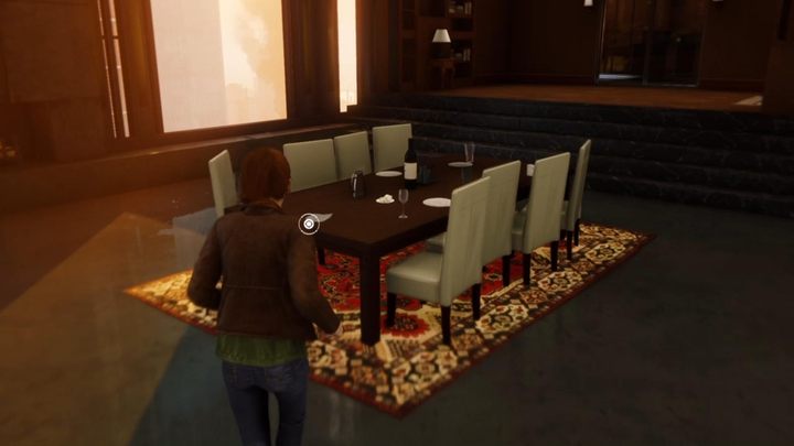 Approach the dining table and pick up a note - Marvels Spider-Man: Step Into My Parlour... - walkthrough - Main missions - Spider-Man Game Guide