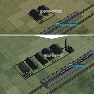 A fully upgraded factory uses much more space. You should save some space for new improvements. - Plant and factory upgrades | Building and management - Building and management - Mashinky Game Guide