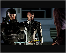 You may now enter the building which was being defended by the last group of mechs - Mass Effect 2: Freedoms Progress - Prologue walkthrough - Main quests - Mass Effect 2 Guide & Walkthrough