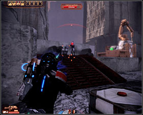 Either way you should use the ramp to enter the battlefield - Mass Effect 2: Dossier: Tali - walkthrough - Main quests - Mass Effect 2 Guide & Walkthrough