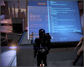 The second terminal can be found inside the Eternity bar (first screenshot), near the Bartender - Mass Effect 2: Illium: Liara TSoni - walkthrough - Main quests - Mass Effect 2 Guide & Walkthrough