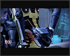 Look around to collect a M-27a Scimitar shotgun - Mass Effect 2: Dossier: The Justicar - walkthrough - Main quests - Mass Effect 2 Guide & Walkthrough