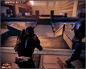 Youll soon encounter a group of LOKI mechs (first screenshot) and it shouldnt be too difficult to get rid of all of them - Mass Effect 2: Dossier: The Justicar - walkthrough - Main quests - Mass Effect 2 Guide & Walkthrough