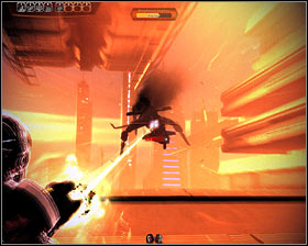 Get ready for a battle with an enemy gunship and you should begin by ordering your team to take cover behind a solid object - Mass Effect 2: Dossier: The Justicar - walkthrough - Main quests - Mass Effect 2 Guide & Walkthrough