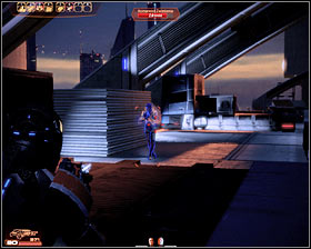 It shouldnt take long until you get to the roof of the building - Mass Effect 2: Dossier: The Assassin - walkthrough - Main quests - Mass Effect 2 Guide & Walkthrough