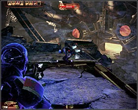 I would strongly recommend using a heavy weapon against the scion - Mass Effect 2: Collector Base: Long Walk - walkthrough - Main quests - Mass Effect 2 Guide & Walkthrough