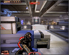Proceed towards the nearby stairs and then turn right - Mass Effect 2: Lost Operative - N7 walkthrough - N7 quests - Mass Effect 2 Guide & Walkthrough