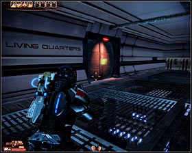 Use a nearby ramp to reach an upper level and it shouldnt take you long to reach a power control terminal - Mass Effect 2: Abandoned Research Station - N7 walkthrough - N7 quests - Mass Effect 2 Guide & Walkthrough