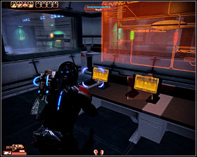 Approach the computers found in the center of the room - Mass Effect 2: Abandoned Research Station - N7 walkthrough - N7 quests - Mass Effect 2 Guide & Walkthrough
