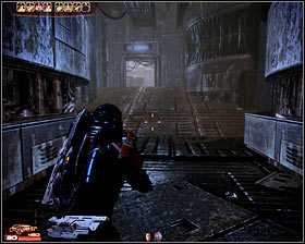 You may now proceed towards a locked door (first screenshot) - Mass Effect 2: Captured Mining Facility - N7 walkthrough - N7 quests - Mass Effect 2 Guide & Walkthrough