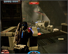 Start off by eliminating enemies occupying a higher ground (first screenshot) and once theyre gone deal with soldiers found to your right - Mass Effect 2: Javelin Launch - N7 walkthrough - N7 quests - Mass Effect 2 Guide & Walkthrough