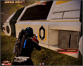 Dont forget that you can also fire at nearby explosive containers to inflict additional injuries - Mass Effect 2: Quarian Crash Site - N7 walkthrough - N7 quests - Mass Effect 2 Guide & Walkthrough