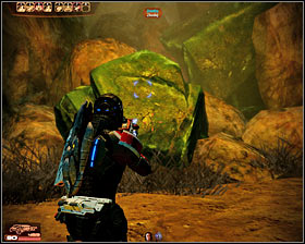 The mech will soon use its guns for the second time and youll have to be careful, because itll explode not long after that - Mass Effect 2: Mining the Canyon - N7 walkthrough - N7 quests - Mass Effect 2 Guide & Walkthrough