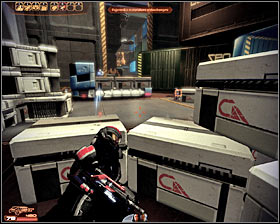 Make a few steps forward and youre going to be attacked by a group of LOKI mechs - Mass Effect 2: Garrus: Eye for an Eye - walkthrough - Companion quests - Mass Effect 2 Guide & Walkthrough