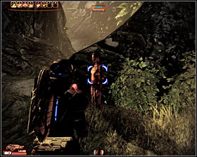 Proceed to the next section of the map and get ready to defend yourself against a group of LOKI mechs (first screenshot) - Mass Effect 2: Jacob: The Gift of Greatness - walkthrough - Companion quests - Mass Effect 2 Guide & Walkthrough